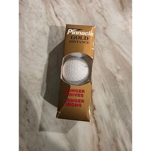 Pinnacle Gold Distance Golf Balls 3 Ball Sleeve Longer Drives Irons